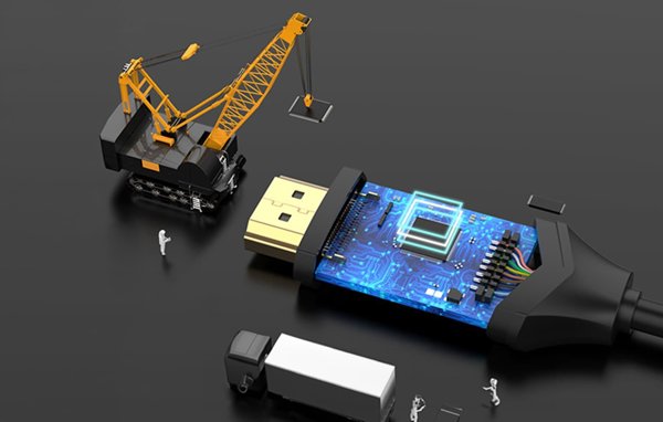 Καλώδιο USB Vention USB-C - HDMI 1 m Μαύρο