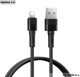 Καλώδιο USB Remax ΚΑΛΩΔΙΟ REMAX LEYA SERIES RC-C093 2.4A USB/LIGHTNING 1M ΜΑΥΡΟ