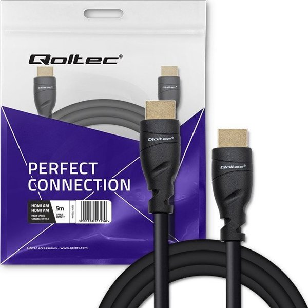 Καλώδιο QOLTEC HDMI - HDMI 5m μαύρο (50353)