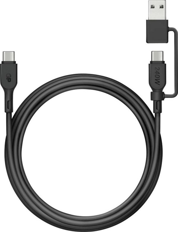 Καλώδιο Φόρτισης & Συγχρονισμού GP 240W USB-A σε USB-C και USB-A