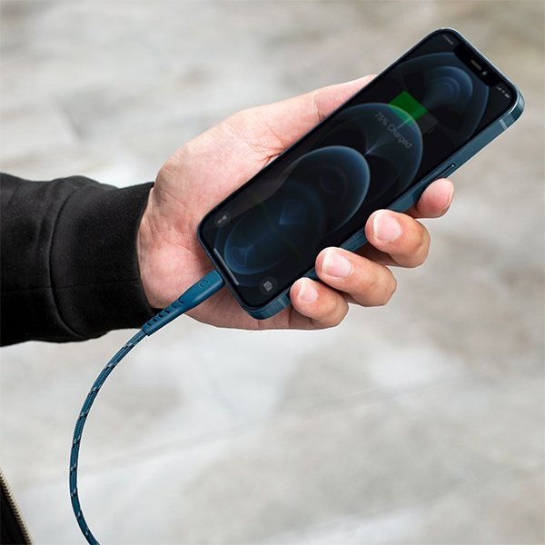 Καλώδιο USB Energea USB-A - Lightning 1.5 m Μπλε (CBL-NF-BLU150)
