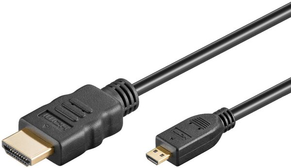 Καλώδιο Goobay Καλώδιο HDMI™ υψηλής ταχύτητας μετάδοσης σε Micro-HDMI™ 8K @ 60 Hz - Μήκος καλωδίου 1 m