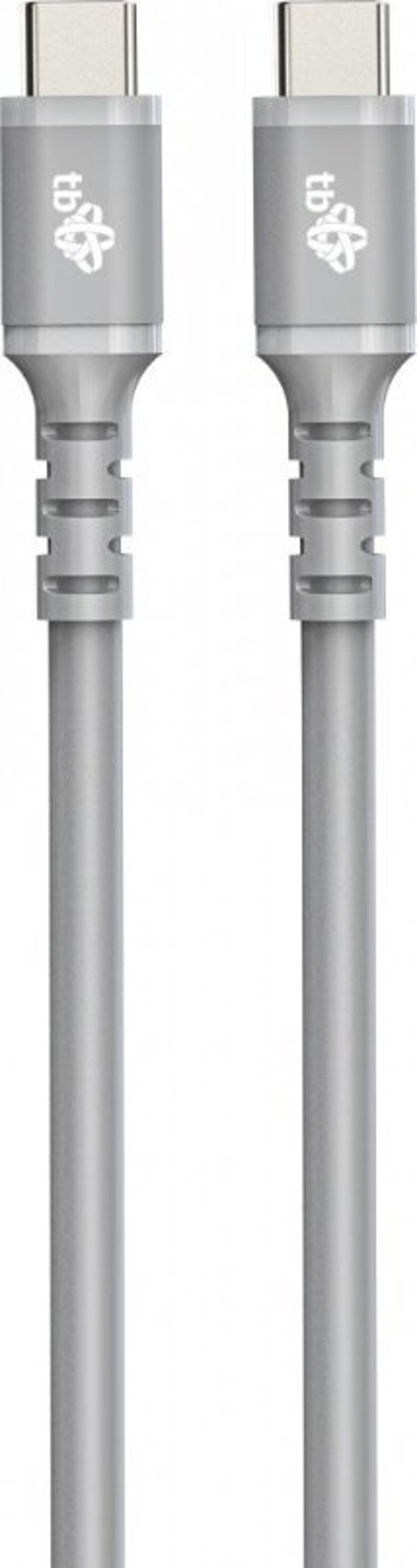 Καλώδιο USB TB Print USB-C - USB-C 1 m Γκρι (AKTBXKUCC2SI10G)
