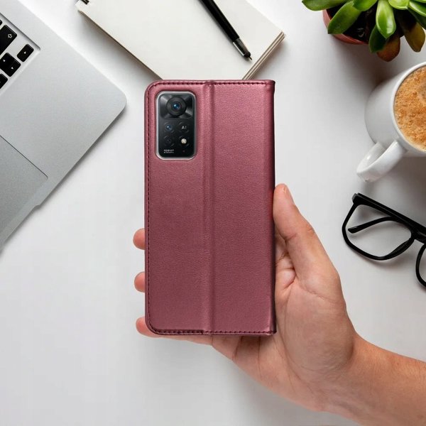 Kabura SMART MAGNETO do REALME 14 5G burgundowy