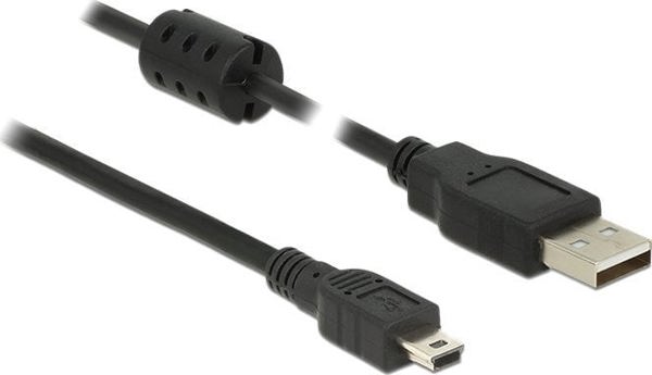 Καλώδιο USB Delock DELOCK Καλώδιο USB 2.0 Τύπου-A Αρσενικό > USB 2.0 Mini-B Αρσενικό 5,0 m μαύρο