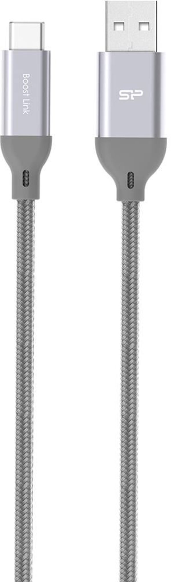 Καλώδιο USB Silicon Power USB-A - USB-C 1 m Γκρι (SP1M0ASYLK30AC1G)