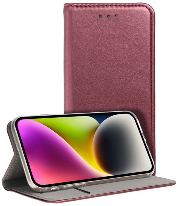 Θήκη SMART MAGNETO για HONOR 400 μπορντό