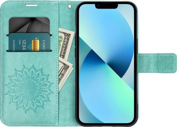Θήκη Forcell MEZZO Book για XIAOMI Redmi NOTE 11 PRO / 11 PRO 5G mandala πράσινο