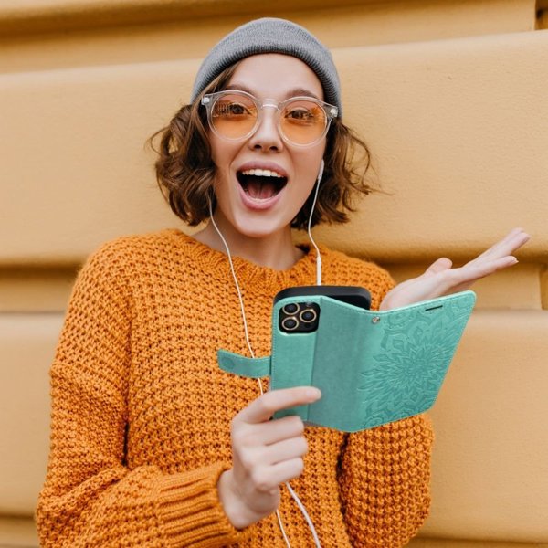 Θήκη Forcell MEZZO Book για XIAOMI Redmi NOTE 11 PRO / 11 PRO 5G mandala πράσινο