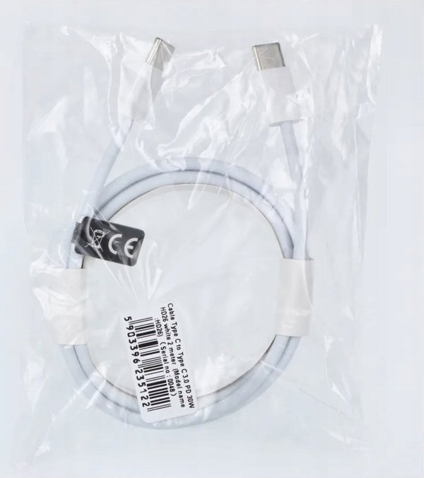 Καλώδιο USB OEM USB-C - USB-C 2 m Λευκό
