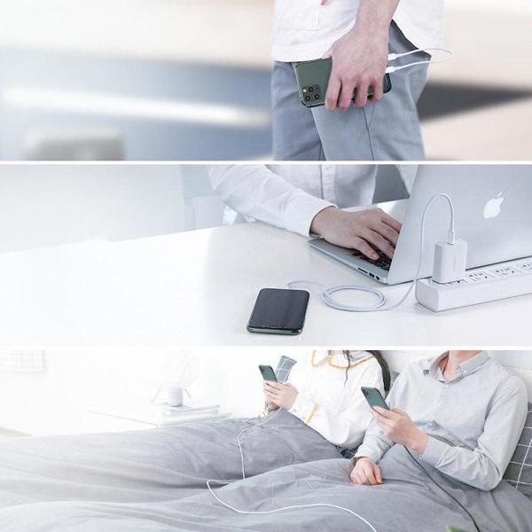 Καλώδιο USB Ugreen USB-C - Lightning 1.5 m Λευκό (6957303867486)
