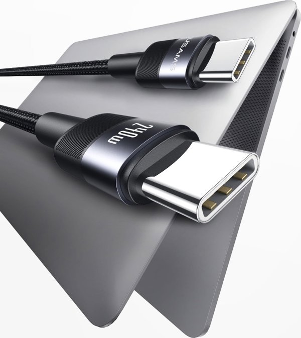 Καλώδιο USB Usams USB-C - USB-C 1.2 m Μαύρο (Usa001453)