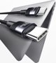 Καλώδιο USB Usams USB-C - USB-C 1.2 m Μαύρο (Usa001453)