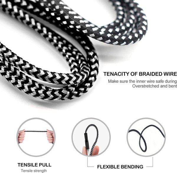 Kabel USB Maclean USB-A - Lightning 2 m Czarny (MCE481)
