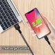 Kabel USB Maclean USB-A - Lightning 2 m Czarny (MCE481)