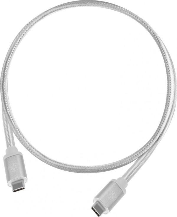 Καλώδιο SilverStone SST-CPU06S-1000 USB-C σε USB-C 1m Λευκό