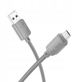 Kabel USB Hoco USB-A - microUSB 1 m Szary