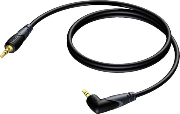 Καλώδιο Procab Jack 3.5mm - Jack 3.5mm 1.5m μαύρο (CLA718/1.5)