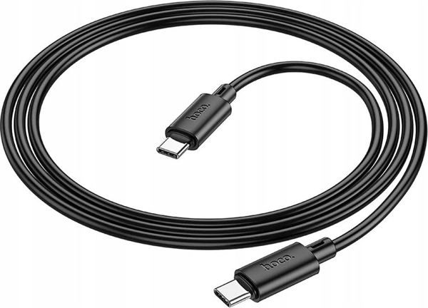 Kabel USB Hoco USB-C - USB-C 1 m Czarny (HOCOACC10)
