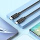 Kabel USB Hoco USB-C - USB-C 1 m Czarny (HOCOACC10)