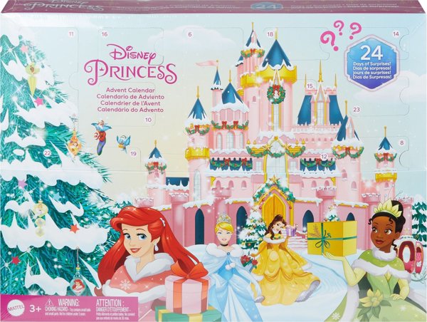 Ημερολόγιο αντίστροφης μέτρησης Mattel Princess Μικρές κούκλες HLX06