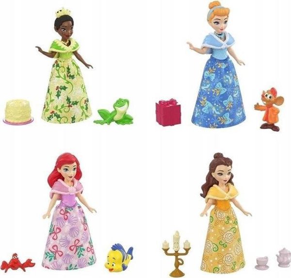 Ημερολόγιο αντίστροφης μέτρησης Mattel Princess Μικρές κούκλες HLX06
