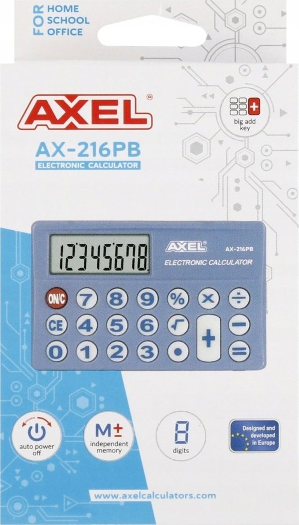 Καλκulator Axel KALKULATOR AXEL AX-216PB PUD 50/200