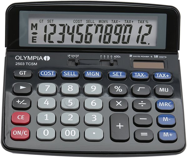 Olympia 2502 Επιτραπέζιο Κομπιουτεράκι - Αριθμομηχανή Γραφείου 12 Ψηφίων