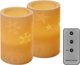 Χριστουγεννιάτικη διακόσμηση "2 κεριά", 2 x 3Vdc (2x2 x AA), 2 x 1 LED, κεχριμπαρένιο λευκό, με χρονοδιακόπτη, ελεγκτή και τηλεχειριστήριο, EMOS