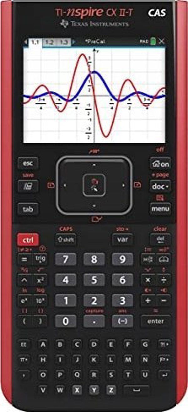 Texas Instruments TI-Nspire CX II-T CAS Υπολογιστής Γραφικών, Έγχρωμη Οθόνη, Επαναφορτιζόμενη Μπαταρία