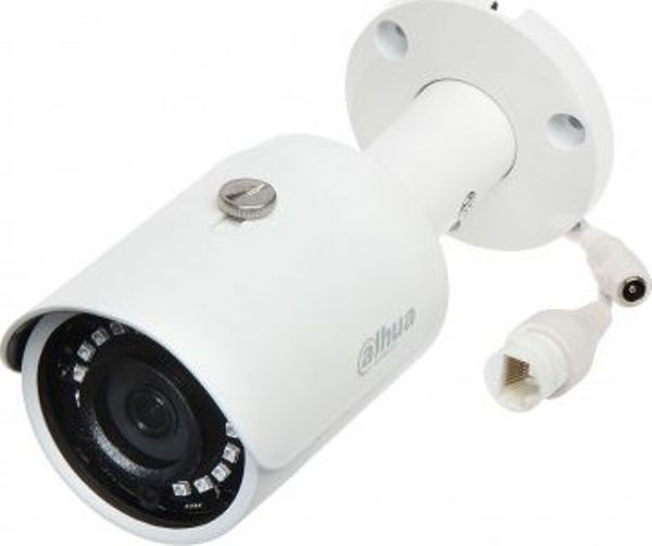 Dahua Technology IP Κάμερα IPC-HFW1230S-0360B-S5, 1080p, PoE, H.265, 3.6mm, Λευκή