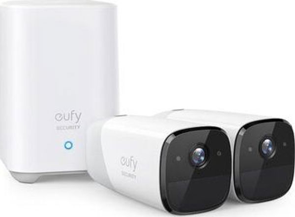 Anker EufyCam 2 Pro Kit, Ασύρματη IP Κάμερα Ασφαλείας 2K, 2 Τεμάχια, 140° FOV, Λευκό