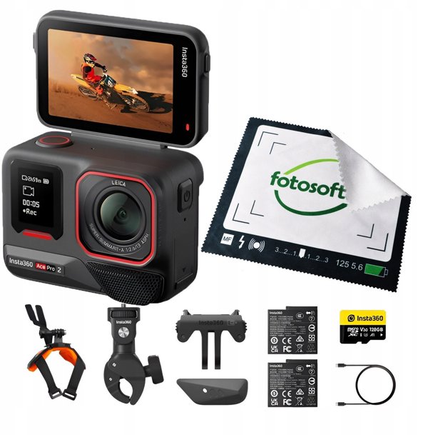 Insta360 Ace Pro 2 Actioncam Μοτοσικλέτα Combo