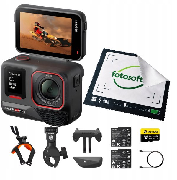 Insta360 Ace Pro 2 Actioncam Μοτοσικλέτα Combo