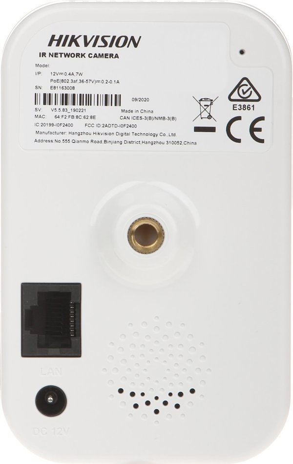 Hikvision IP Κάμερα Hikvision DS-2CD2443G2-I (2,8 mm) Ενσωματωμένη κάμερα δικτύου Mic Fixed Cube 4 MP AcuSense 14408452 6931847124397