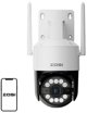 Εξωτερική κάμερα IP ZOSI C296 WiFi 8MP διπλή Pan Tilt IP66 + κάρτα microSD 32GB