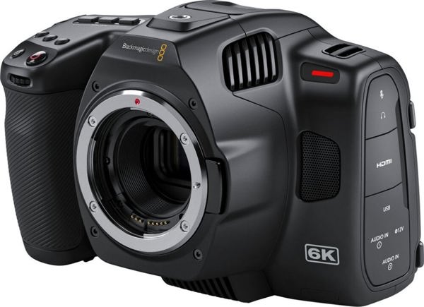 Blackmagic Pocket Cinema Camera 6K Pro Ψηφιακή Κάμερα, Αισθητήρας 6K, Βάση EF, Οθόνη 5" 1500 nits, Ενσωματωμένα Φίλτρα ND