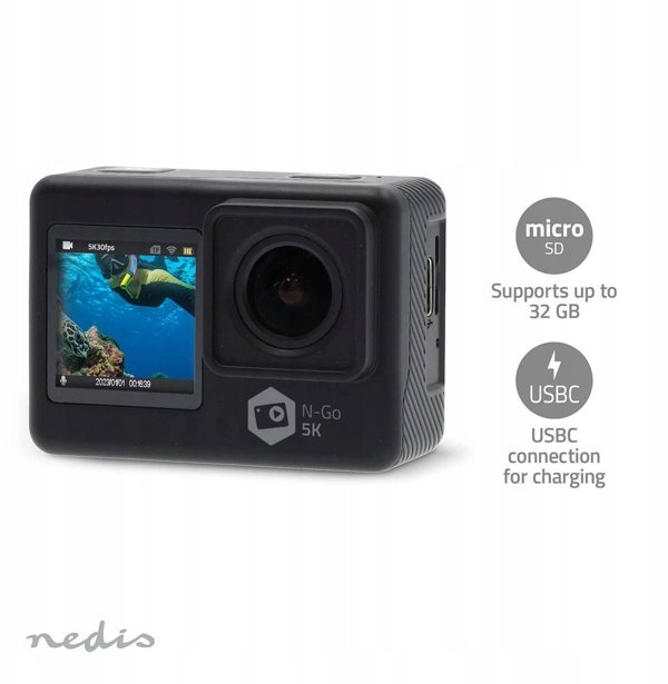 KAMERA NEDIS ACAM61BK/4K@60FPS/16M