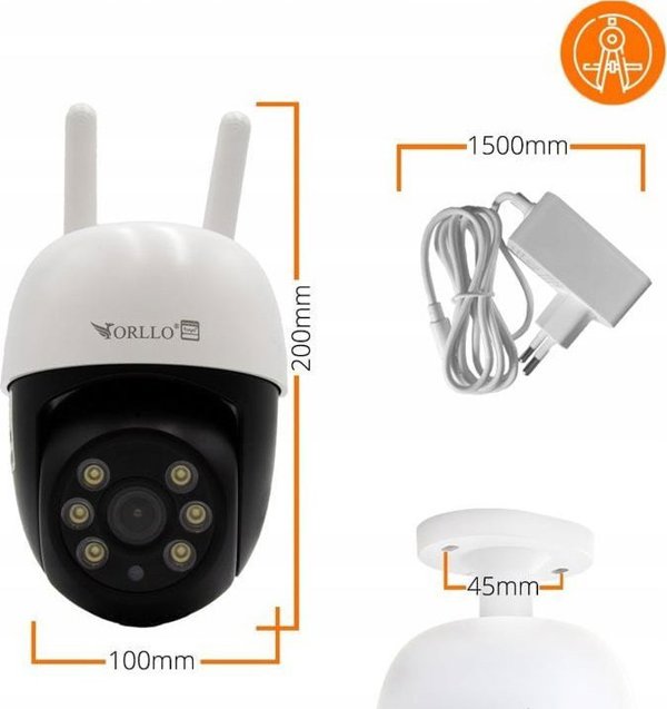 Κάμερα IP Orllo TZ2 PRO 4G 4Mpx
