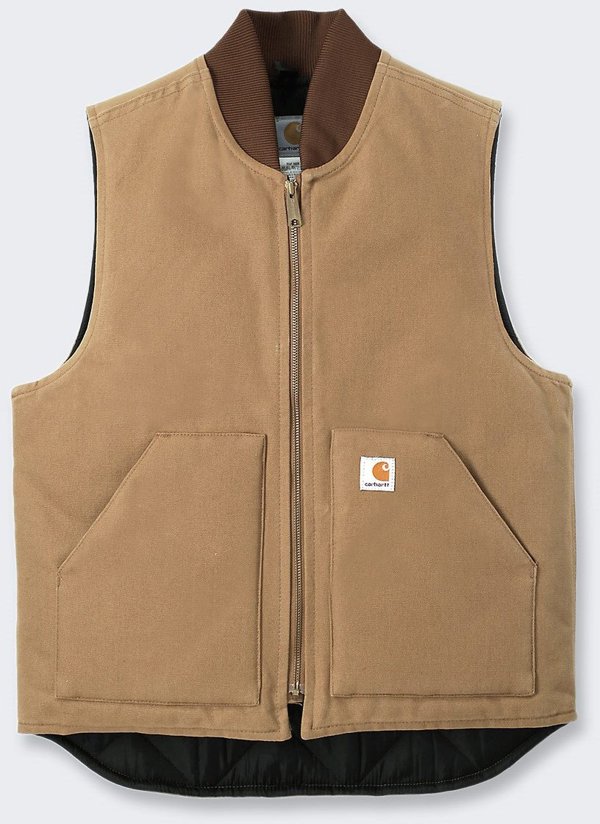 Γιλέκο Carhartt V01 Firm Duck Μονωμένο Καφέ