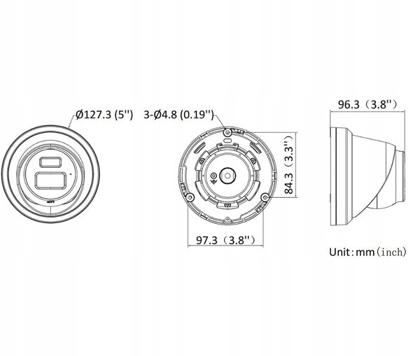 ΚΑΜΕΡΑ IP DS-2CD2363G2-LI2U(2.8MM)(BLACK)/PL Smart Hybrid Light AcuSense - 6 Mpx Hikvision