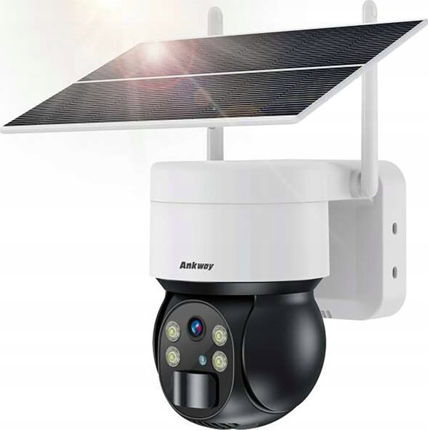 Κάμερα IP Choetech Κάμερα Choetech ASC006-WF ηλιακή έξυπνη PTZ WiFi με ηλιακό πάνελ 5W - λευκή