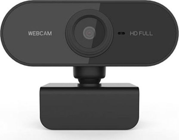 Powerton PWCAM2 Κάμερα Web 1080p Full HD με Μικρόφωνο, USB, Μαύρη