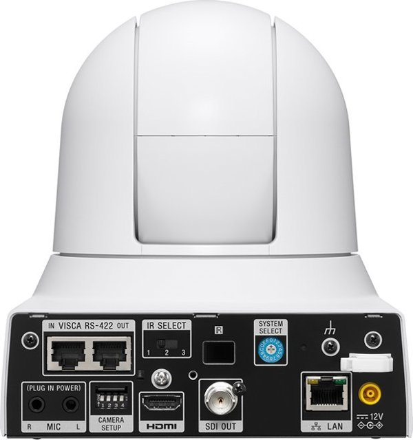 Κάμερα IP Sony Sony SRG-X400WC - Κάμερα συνεδριάσεων - PTZ - Θόλος - Χρώμα (Ημέρα & Νύχτα) - 8,5 MP - 3840 x 2160 - μηχανοκίνητη - 1000 TVL - Ήχος - HDMI, 3G-SDI - H.264, H.265 - DC 12 V / PoE Plus