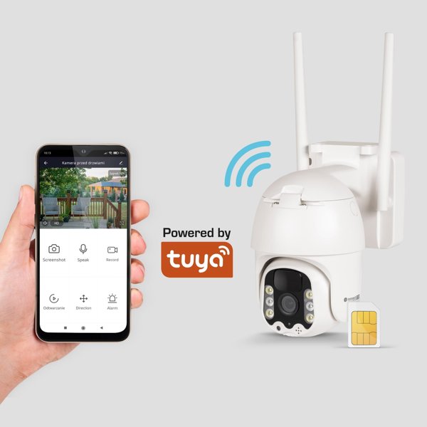 Εξωτερική κάμερα IP Kruger&Matz 4G Kruger&amp|Matz Connect C100 Solar