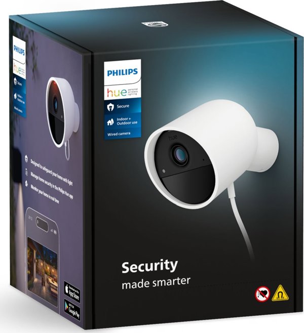 Κάμερα IP Philips Philips Hue | Secure Wired Camera | Bullet | IP65 | Λευκό
