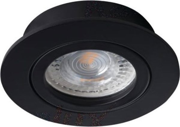 Kanlux Dalla 22432 Χωνευτό Σποτ Οροφής Downlight 1x50W GX5.3 Μαύρο