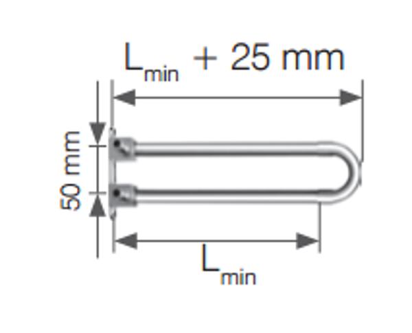 KAN-therm Ορειχάλκινη γωνία Push 14x2 με χάλκινο σωλήνα 15mm με ενσωματωμένο στήριγμα 9014.460