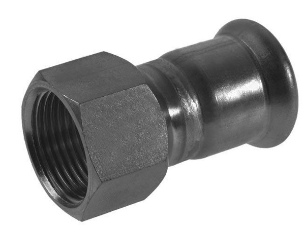KAN-therm Σύνδεσμος πρεσαριστός 28x3/4" εσωτερικό σπείρωμα ανοξείδωτο ατσάλι - 6190503