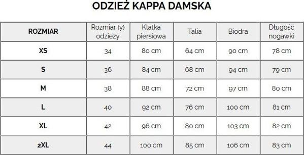 Kappa Spodnie damskie Zella czarne 708278 19-4006 r. M